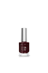 TruLAQ Another Bottle Extended Wear burgundy lacquer bottle with a silver cap for a deep, rich hue.